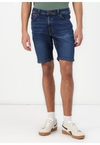 Wrangler - WRANGLER MĘSKIE SPODENKI JEANSOWE WRANGLER TEXAS SHORTS VINTAGE STORM 112362313. Styl: vintage #1
