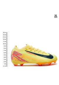 Nike Buty do piłki nożnej Jr Zm Vapor 16 Pro Km Fg HF5450 800 Żółty. Kolor: żółty