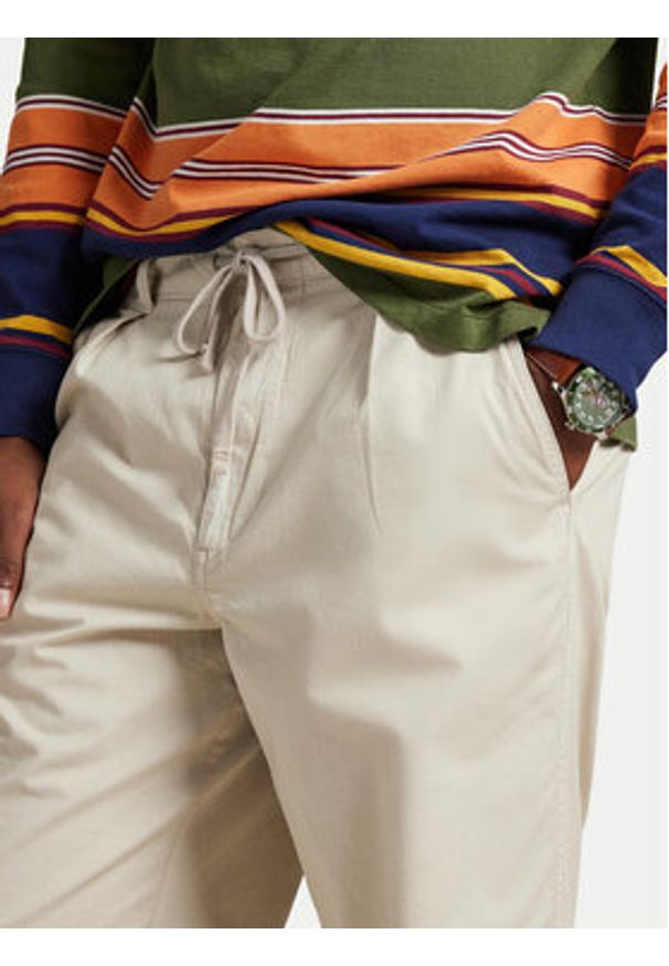 Polo Ralph Lauren Spodnie materiałowe 710P03052505 Beżowy Regular Fit. Kolor: beżowy. Materiał: bawełna