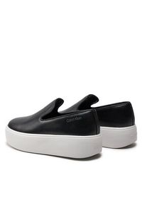 Calvin Klein Sneakersy FLATFORM CUPSOLE SLIP ON LTH HW0HW01893 Czarny. Zapięcie: bez zapięcia. Kolor: czarny #5