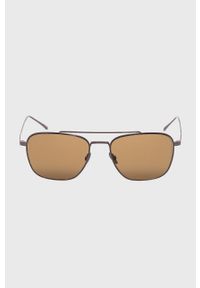 Lacoste - Okulary przeciwsłoneczne. Kolor: brązowy. Wzór: gładki #2