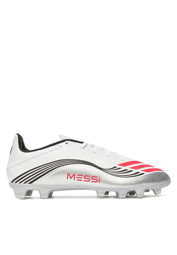 Adidas - adidas Buty do piłki nożnej F50 Messi Club JP7443 Biały. Kolor: biały. Materiał: skóra