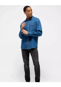 Męska Koszula Jeansowa Mustang Style Duver Denim Blue 1015915 5000 700. Materiał: jeans, denim