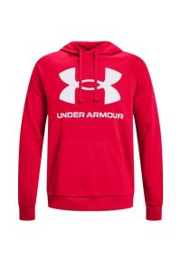 Under Armour - Męska Bluza Polarowa Rival. Kolor: czerwony. Materiał: polar