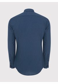 PAKO LORENTE – Granatowa koszula w drobny wzór P24SF-1X-027-G-S - Pako Lorente. Okazja: na co dzień. Kolor: niebieski. Materiał: elastan, jeans. Styl: casual