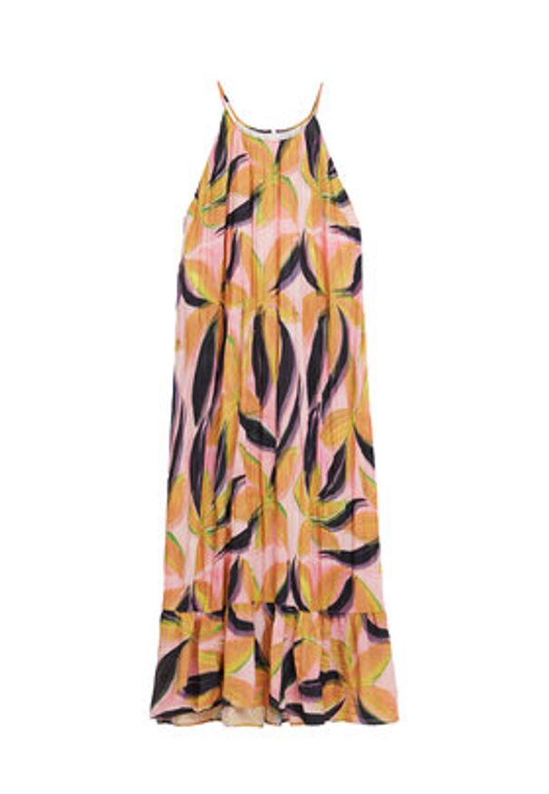 Desigual Sukienka letnia Limoges 25SWVW12 Kolorowy Regular Fit. Materiał: syntetyk. Wzór: kolorowy. Sezon: lato