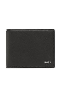 BOSS - Boss Portfel męski 50485623 Czarny. Kolor: czarny. Materiał: skóra