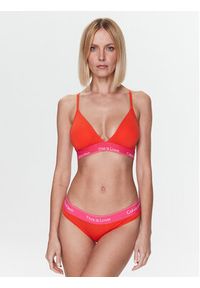 Calvin Klein Underwear Stringi 000QF7283E Pomarańczowy. Kolor: pomarańczowy. Materiał: bawełna