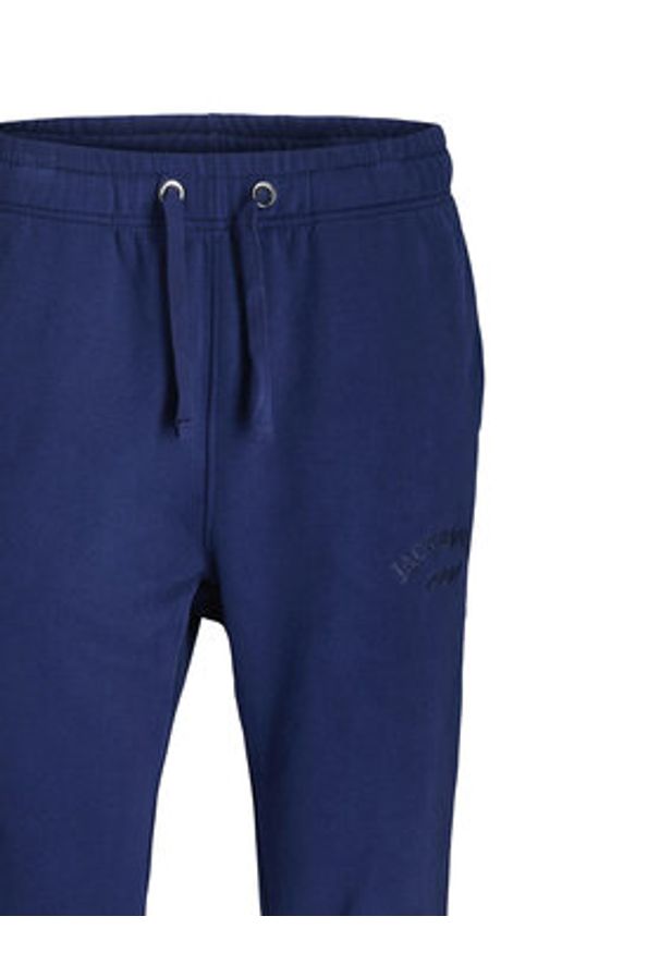 Jack & Jones Spodnie dresowe Kane Bleecker 12287165 Niebieski Relaxed Fit. Kolor: niebieski. Materiał: syntetyk, bawełna