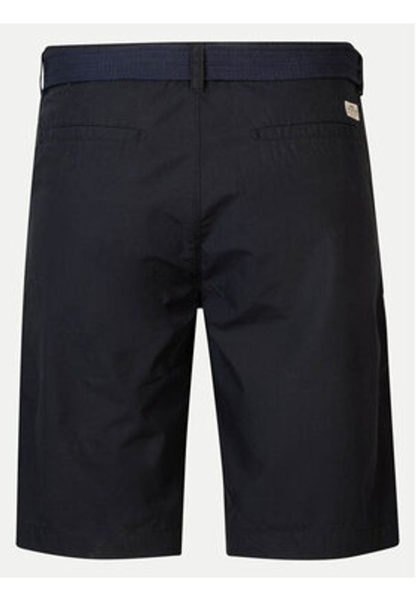 Petrol Industries Szorty materiałowe M-1040-SHO501 Czarny Slim Fit. Kolor: czarny. Materiał: bawełna