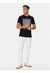 Guess T-Shirt M4YI29 J1314 Czarny Slim Fit. Kolor: czarny. Materiał: bawełna #3