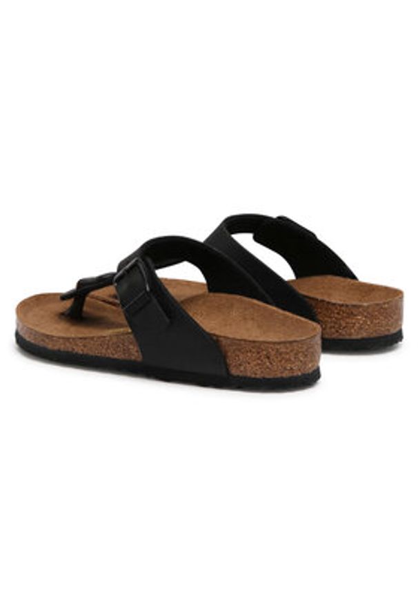 Birkenstock Japonki Gizeh Kinder 846143 Czarny. Kolor: czarny. Materiał: skóra