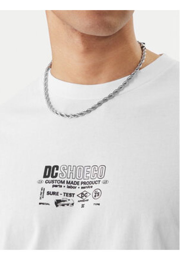 DC Shoes T-Shirt Made Custom EDYZT04368 Biały Regular Fit. Kolor: biały. Materiał: bawełna