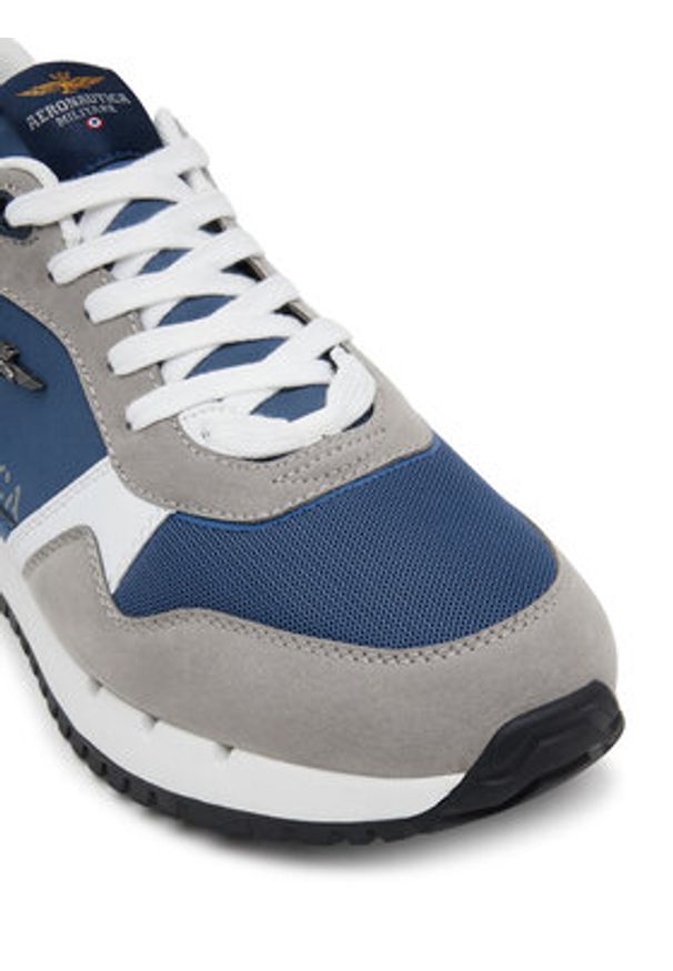 Aeronautica Militare Sneakersy 251SC283CT3544 Granatowy. Kolor: niebieski. Materiał: skóra, zamsz