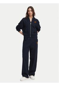 TOMMY HILFIGER - Tommy Hilfiger Spodnie dresowe Logo Exaggerated Seam WW0WW50783 Granatowy Relaxed Fit. Kolor: niebieski. Materiał: bawełna #4