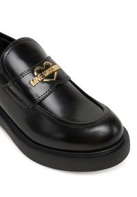 Love Moschino - LOVE MOSCHINO Loafersy JA10404G1NJD000041 Czarny. Kolor: czarny. Materiał: skóra #5