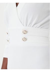 Rinascimento Sukienka koktajlowa CFC0126151003 Biały Slim Fit. Kolor: biały. Materiał: syntetyk. Styl: wizytowy