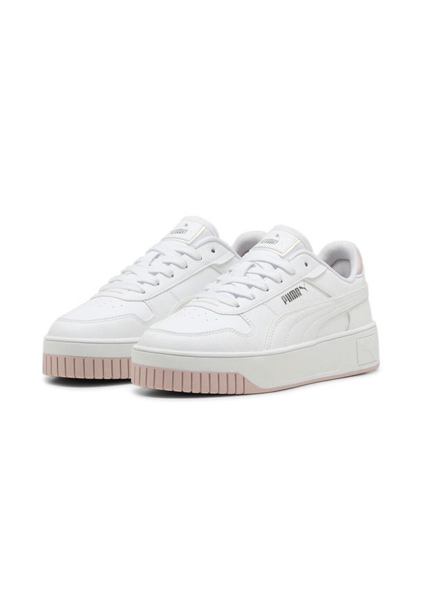 Puma - Młodzieżowe sneakersy Carina Street Holo 2.0 PUMA White Mauve Mist Pink. Kolor: biały, wielokolorowy, różowy. Sport: koszykówka