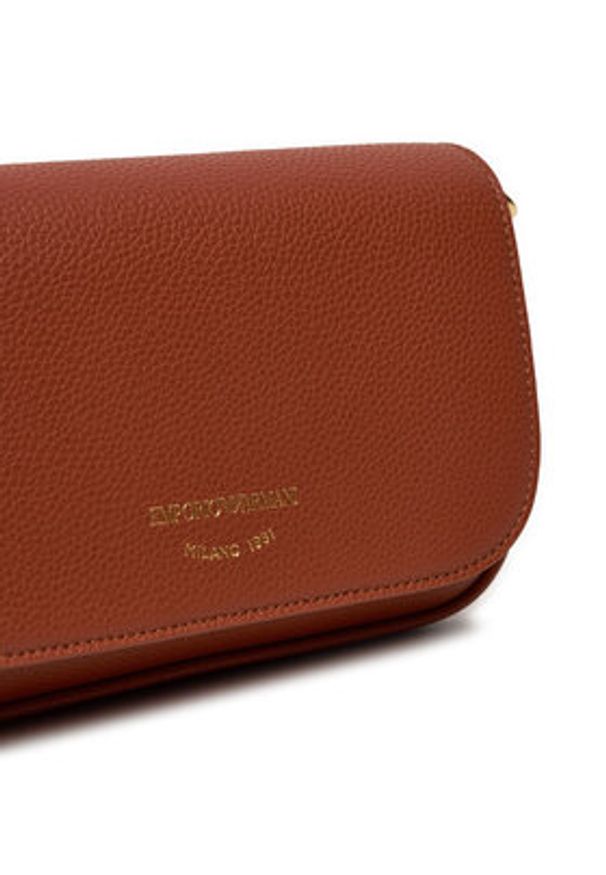 Emporio Armani Torebka EW000538 AF12103 M6030 Brązowy. Kolor: brązowy. Materiał: skórzane