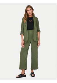 only - ONLY Marynarka Marsa 15308084 Zielony Loose Fit. Kolor: zielony. Materiał: wiskoza, syntetyk