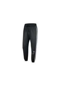 Spodnie sportowe męskie Nike Nba Brooklyn Nets. Kolor: czarny. Materiał: dresówka. Długość: długie