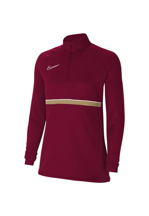 Bluza treningowa dziewczęca Nike Drifit Academy. Kolor: czerwony, wielokolorowy