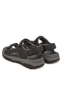 skechers - Skechers Sandały Tresmen-Garo 204105/BLK Czarny. Kolor: czarny. Materiał: skóra #4