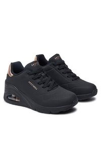 skechers - Skechers Sneakersy 177520/BBK Czarny. Kolor: czarny. Materiał: skóra #6