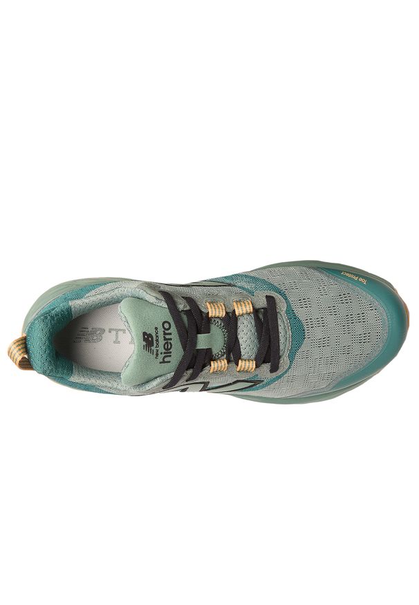 Buty męskie New Balance Fresh Foam X Hierro v9 MTHIERO9 – zielone. Kolor: zielony. Materiał: guma, syntetyk, materiał. Szerokość cholewki: normalna. Sezon: lato. Sport: fitness, outdoor, bieganie