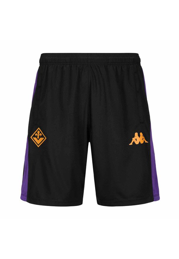Kappa - Szorty Fiorentina Ahorazip Pro 8 2024/25. Kolor: czarny, niebieski, wielokolorowy, fioletowy. Sport: piłka nożna