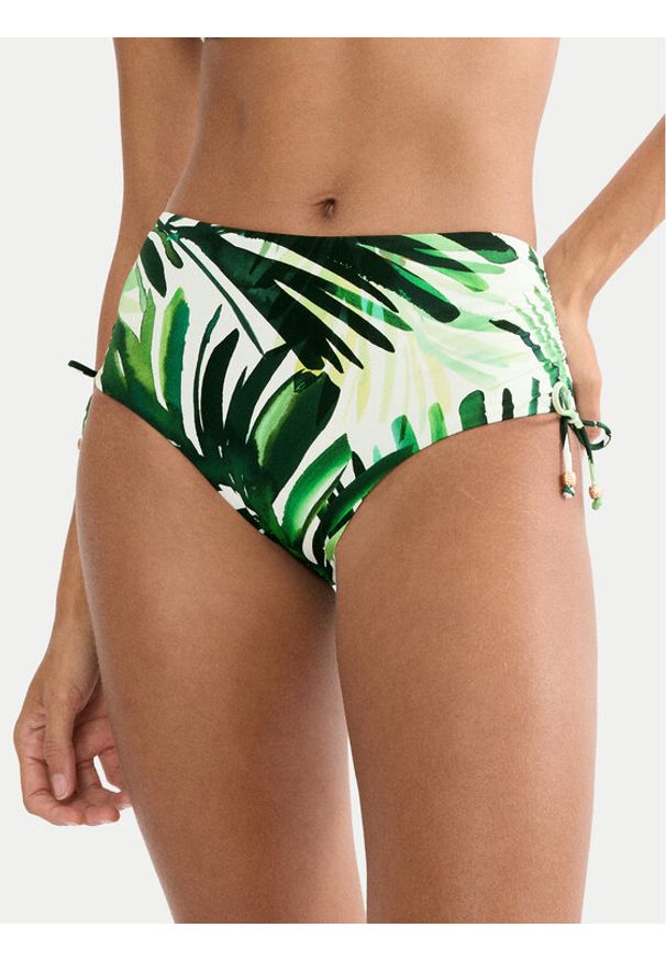 Triumph Dół od bikini Summer Palm 10227224 Zielony. Kolor: zielony. Materiał: syntetyk