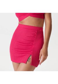 Sinsay - Spódnica mini z marszczeniami - Różowy. Kolor: różowy #1