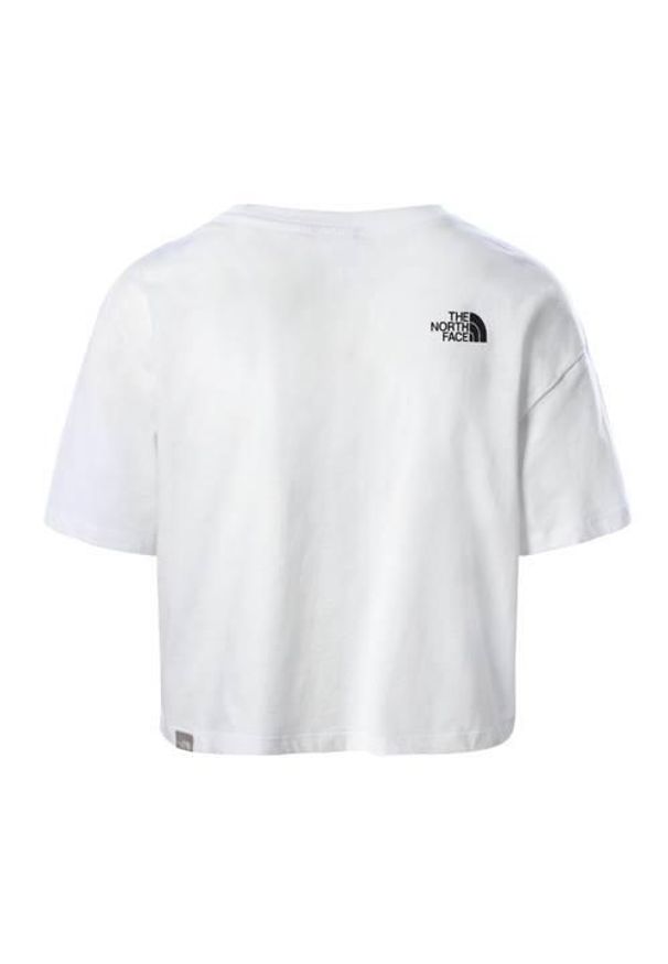 Koszulka sportowa damska The North Face Cropped Easy Tee. Kolor: biały. Materiał: bawełna. Długość rękawa: krótki rękaw. Długość: krótkie