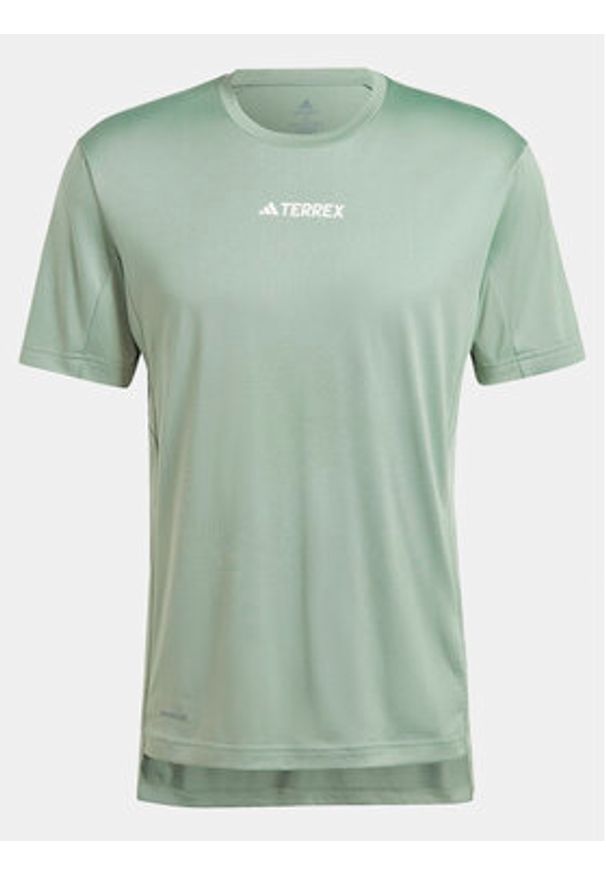 Adidas - adidas Koszulka techniczna Terrex Multi IP4781 Zielony Regular Fit. Kolor: zielony. Materiał: syntetyk