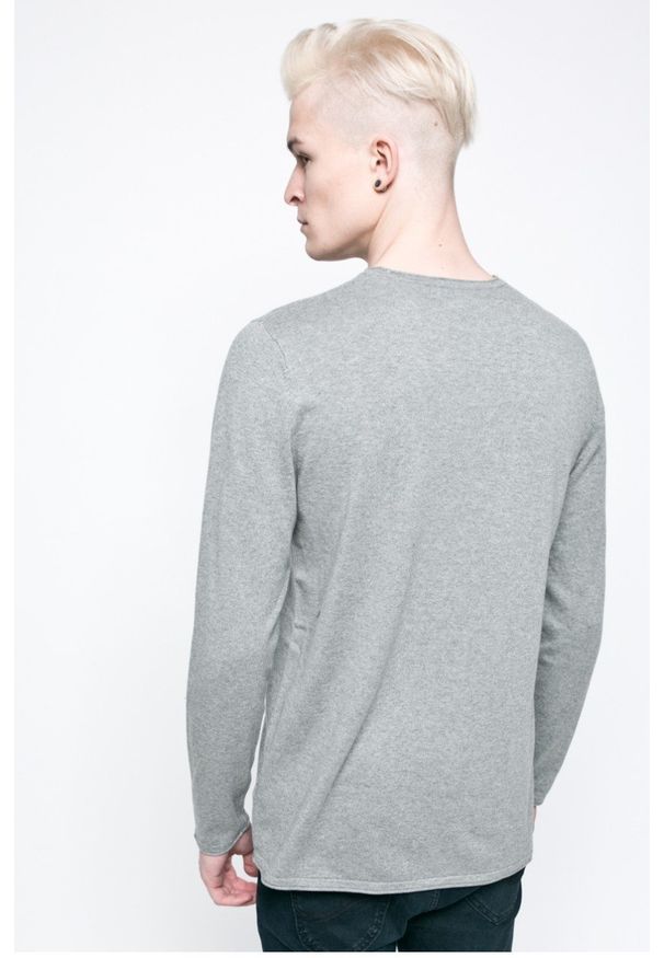 Lee - LEE CREW KNIT GREY MELE L85AAH37 $. Materiał: bawełna. Styl: klasyczny, elegancki