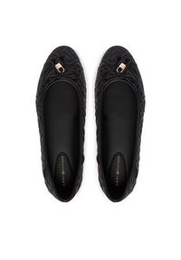 TOMMY HILFIGER - Tommy Hilfiger Baleriny Th Quilted Ballerina FW0FW09264 Czarny. Kolor: czarny. Materiał: skóra #6