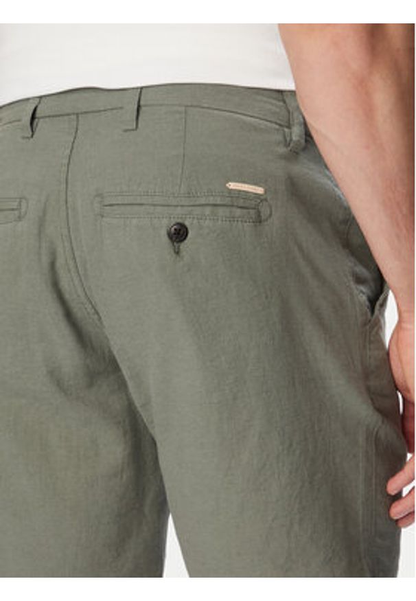 Jack & Jones Szorty materiałowe Stace Summer 12248627 Khaki Regular Fit. Kolor: brązowy. Materiał: bawełna
