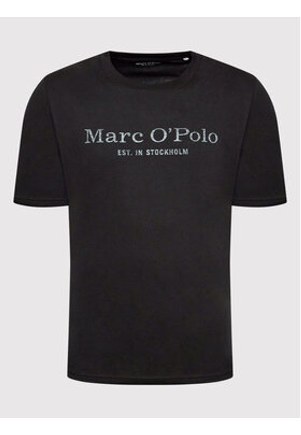 Marc O'Polo T-Shirt B21 2012 51052 Czarny Regular Fit. Typ kołnierza: polo. Kolor: czarny. Materiał: bawełna