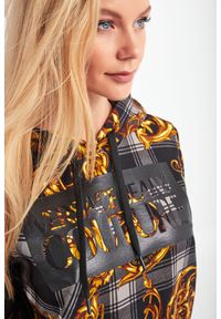 Versace Jeans Couture - Bluza dresowa damska VERSACE JEANS COUTURE. Typ kołnierza: kaptur. Materiał: materiał, dresówka. Długość rękawa: długi rękaw. Długość: długie #2