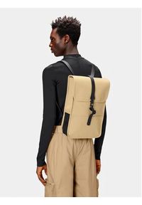 Rains Plecak Backpack Mini W3 13020 Beżowy. Kolor: beżowy. Materiał: materiał #3