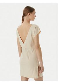 EA7 Emporio Armani Sukienka letnia 7W001478 AF10373 U1088 Beżowy jasny Relaxed Fit. Kolor: beżowy. Materiał: bawełna. Sezon: lato #4
