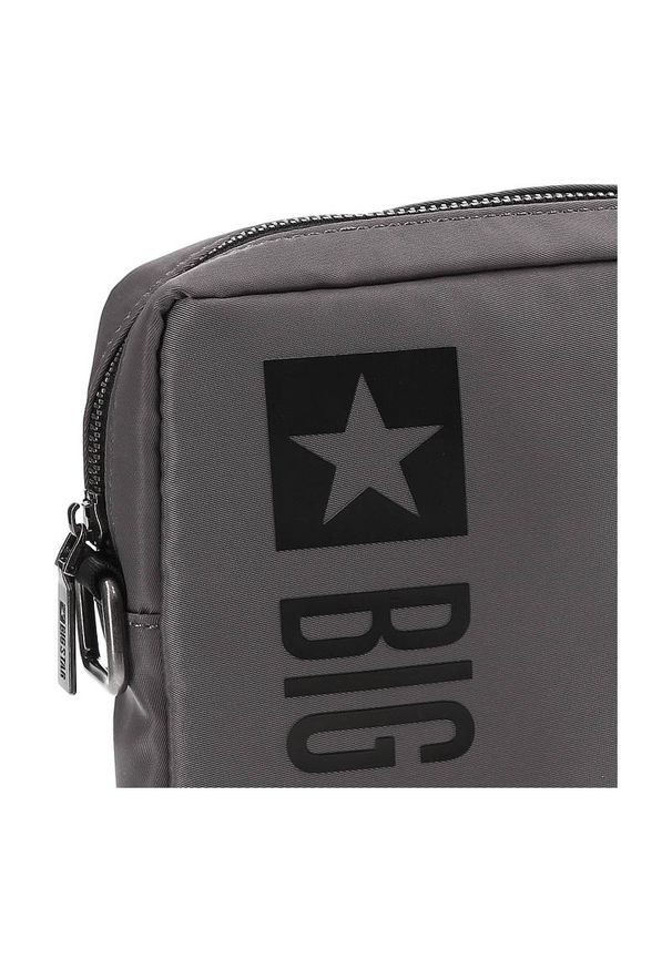 Big Star Accessories - Torba damska Big Star, o minimalistycznym miejskim designie wykonana z lekkiego materiału tekstylnego, szara, JJ574053. Kolor: szary. Materiał: materiał