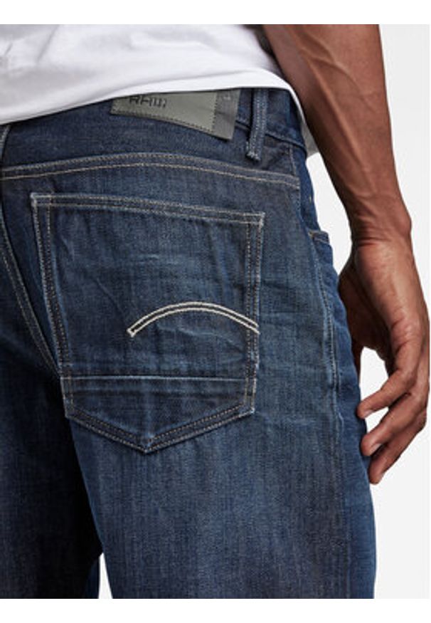 G-Star RAW - G-Star Raw Szorty jeansowe D20776-B988-D350 Granatowy Regular Fit. Kolor: niebieski. Materiał: jeans, bawełna