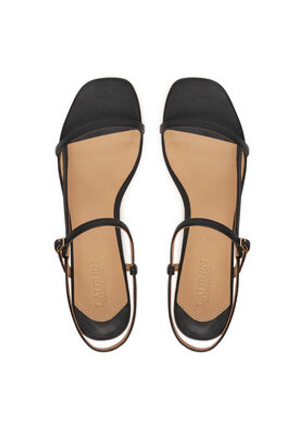 Lauren Ralph Lauren - LAUREN RALPH LAUREN Sandały 802P00097001 Czarny. Kolor: czarny. Materiał: skóra
