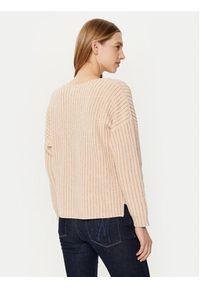 Guess Sweter W5RR03 Z3K70 Beżowy Regular Fit. Kolor: beżowy. Materiał: bawełna