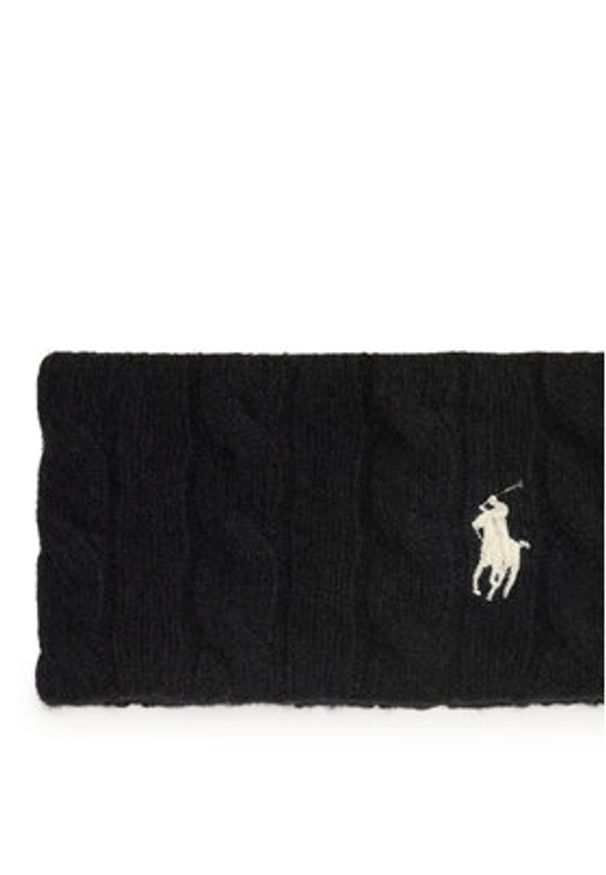 Polo Ralph Lauren Opaska 455981426001 Czarny. Kolor: czarny. Materiał: wełna, materiał