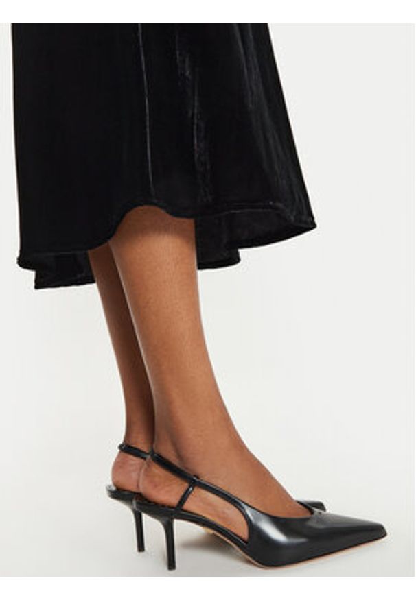 ViCOLO Sukienka koktajlowa TS0282 Czarny Slim Fit. Kolor: czarny. Materiał: syntetyk. Styl: wizytowy