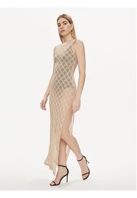 Liu Jo Sukienka letnia VA4002 J4666 Złoty Slim Fit. Kolor: złoty. Materiał: wiskoza. Sezon: lato #7