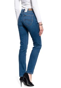 Lee - DAMSKIE SPODIE JEANSOWE LEE MARION STRAIGHT MID WORN IN RAY L301NOWH