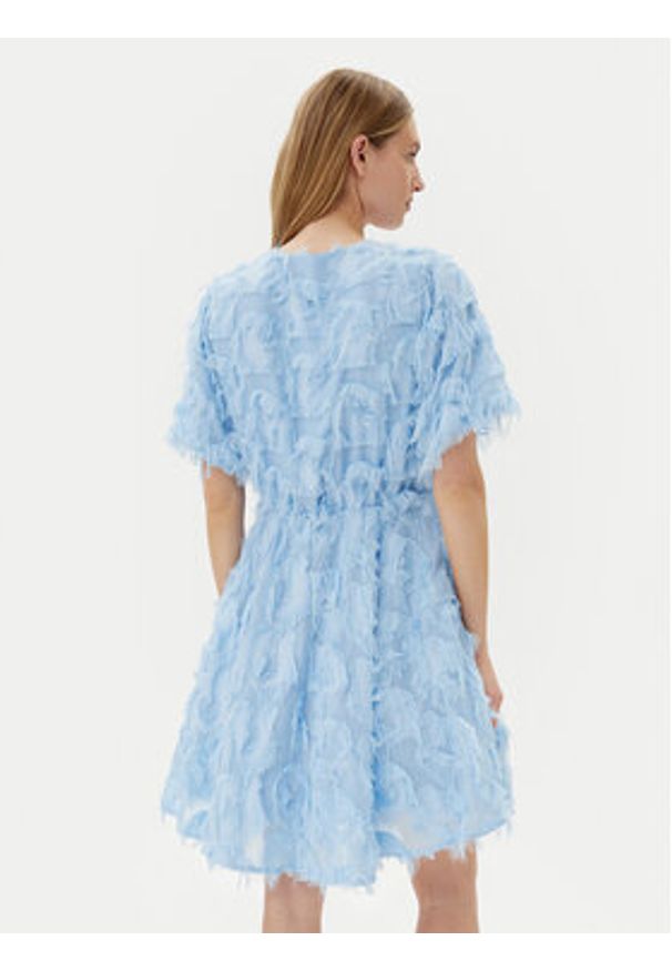 YAS Sukienka koktajlowa Pazylla 26037234 Błękitny Loose Fit. Kolor: niebieski. Materiał: syntetyk. Styl: wizytowy